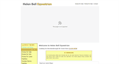 Desktop Screenshot of helenbellequestrian.co.uk